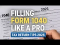 Filling Form 1040 Like a Pro Tax Return Tips 2026