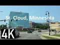 Road Tour of St Cloud Minnesota in 4K - Driving in Downtown St Cloud