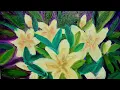 Wonderful white series - Fragrant Frangipani blossoms Part 1 painting