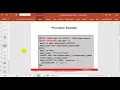 Lesson 9 Procedures and Functions
