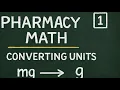 Pharmacy math made simple - Converting Grams to Milligrams