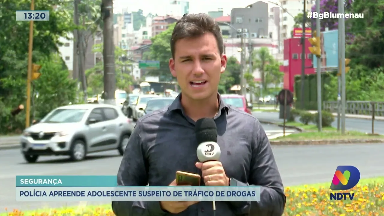 Polícia apreende adolescente suspeito de tráfico de drogas em Blumenau