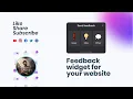 Feedback widget for your website
