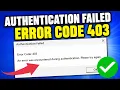 How To Fix Roblox Error Code 403 Authentication Failed Roblox Login Fix 2026