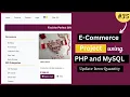 E-Commerce Website Project Using PHP MySQL Admin User Panel Update Cart Item - 35