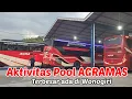 Suasana POOL BUS AGRAMAS terbesar di Wonogiri