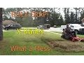 Cutting Super Thick St Augustine Grass - Demo Cross X Blade Mowing with a Zero Turn ZTR Mower