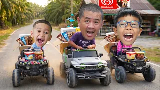 ขี่รถบิ๊กฟุตแบตไปซื้อไอติม พี่ปลื้ม