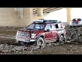 Scale FORD F-150 raptor TractionHobby KM Sand mud off-road driving Rescue Action 4X4 RC Car