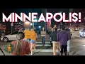 Minneapolis Minnesota at Night - Live Walk North Loop Night Life