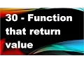 java tutorials urdu NFN 30 - Function that return value