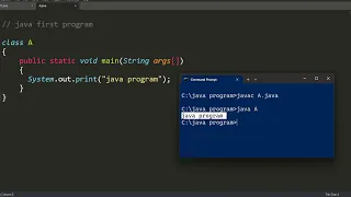 First Java Program Java Hello World Program hindi