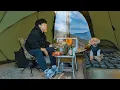 Download Lagu 800m Mountain Camping with My Dog . Hot Tent . Wood Stove ASMR