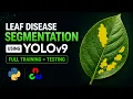 Leaf Disease Segmentation with YOLOv9 Full Training Inference Tutorial