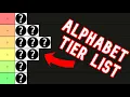 Alphabet Tier List