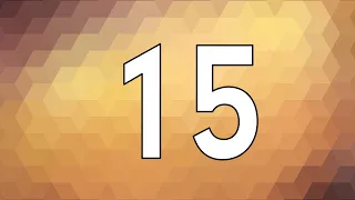 15 Second Countdown Timer Brown Geometric Background