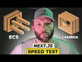 NextJS Latency Benchmarking AWS ECS vs AWS Lambda