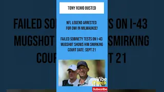 Tony Romo ARRESTED For OWI In Milwaukee Smirks In Mugshot