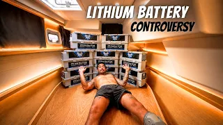 LIVING OFF-GRID AT SEA  | 2160 Amp lithium upgrade!  |  (Episode 363)