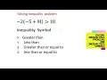 Solving inequalities problem rules for changing inequality sign directions Math Made Easy and fun
