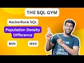 Population Density Difference MIN MAX