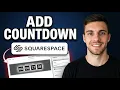 How to Add Countdown on Squarespace 2026 Superb Easy
