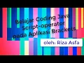 Belajar Coding Java-Script - Operator pada Aplikasi Brackets