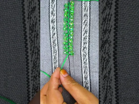 Very stylish hand embroidery design! Part-3 #diy #embroidery #latest