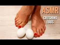 Download Lagu ASMR crushing EGGS with my FEET, 粉碎鸡蛋 (no talking)