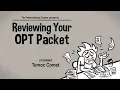 Post-Completion OPT Packet Review