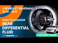 How to replace the Rear Differential Fluid 2014 - 2019 Chevrolet Silverado