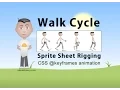 Character Walk Cycle keyframes Sprite Animation CSS Tutorial