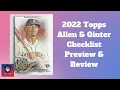 Everything To Know Before Buying 2022 Topps Allen Ginter Baseball Checklist and Review