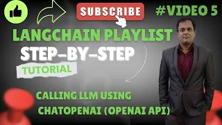 LangChain Tutorial Call Your First LLM using ChatOpenAI OpenAI API
