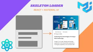 Creating Loading Skeletons in React js Websites with Material-UI Tutorial