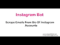 Instagram Email Scraping Bot
