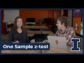 One Sample z-test - Data Science DISCOVERY