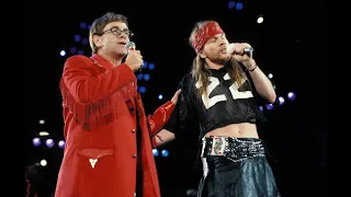 queen u0026 elton john u0026 axl rose bohemian rhapsody freddie mercury tribute 1992 4k remaster