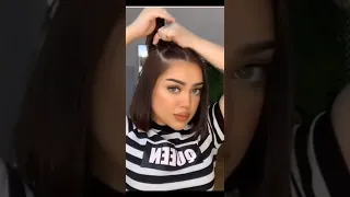 تسريحة للشعر القصير مناسبة لأول يوم مدرسة 