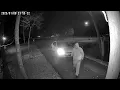 An OnTrac delivery driver delivers a small package then comes back later to steal more