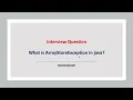 What is ArrayStoreException in java