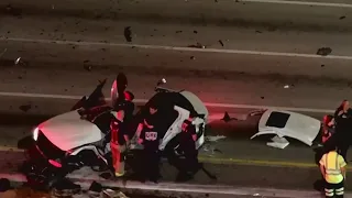 Violent Fort Lauderdale crash that injured 3 people caught on