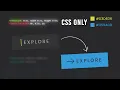 CSS Animated Explore Button Hover Effects Html CSS Only