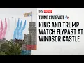 Download Lagu Donald Trump watches Red Arrows flypast with King and Queen at Windsor Castle