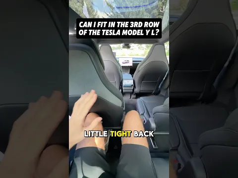 Can I Fit in the 3rd Row of the Model Y L? 🤔😳