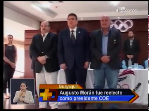 Augusto Morán fue reelecto como presidente COE