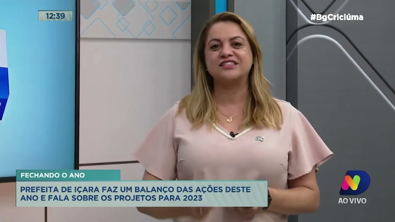 Prefeita Dalvania Cardoso destaca aniversário de Içara e faz balanço das ações do ano