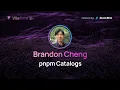 Brandon Cheng pnpm Catalogs A New Tool to Manage Dependencies in monorepos ViteConf 2023