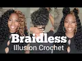 No Braiding Involved Seamless Illusion Crochet Braids DIY HACK BUT WAS THE HAIR A FAIL