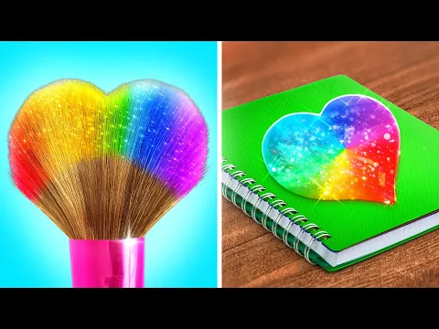 Download MP3 RICH VS BROKE ART CHALLENGE 🎨💰 Painting Hacks And Art Ideas by 123 GO! Like